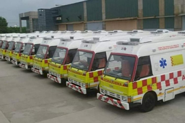 বাংলাদেশকে ৩০ টি অ্যাম্বুলেন্স উপহার দিয়েছে ভারত>
</div>
</div>
<div class=