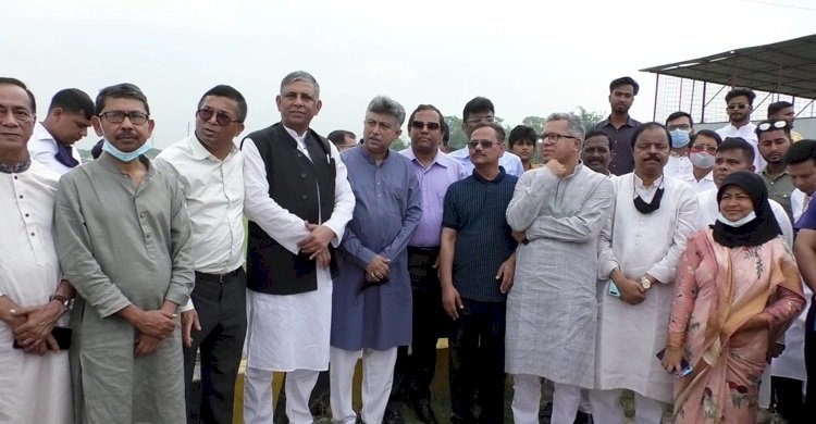 পদ্মার পাড়ে প্রধানমন্ত্রীর জনসভাস্থল পরিদর্শনে আওয়ামী লীগের প্রতিনিধি দল
