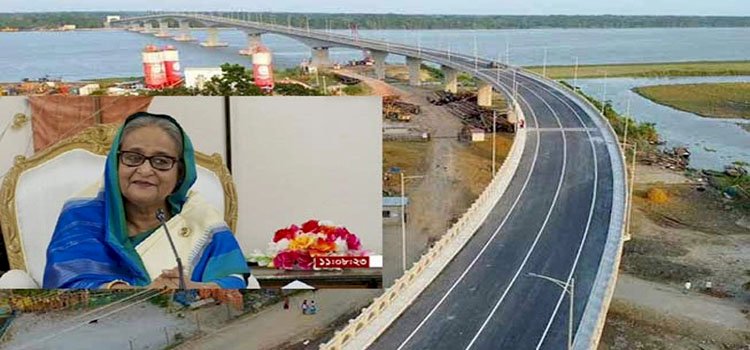 কঁচা নদীতে বাংলাদেশ-চীন মৈত্রী সেতুর উদ্বোধন করলেন প্রধানমন্ত্রী