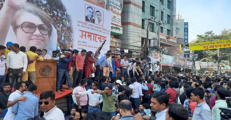 নয়াপল্টনে বিএনপির যুব সমাবেশ চলছে, ব্যাপক শোডাউন