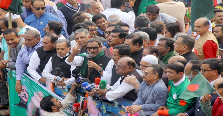 আন্দোলনে যারা হারবে, নির্বাচনেও তারা হারবে: ওবায়দুল কাদের