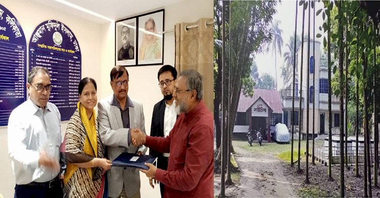 জনসেবায় দোতলা বিল্ডংসহ ৬৭ শতাংশ জমি আন্জুমান মফিদুল ইসলামকে দান করলেন সাবেব য্গ্মু-সচিব এস, এম, হারুনার রশিদ