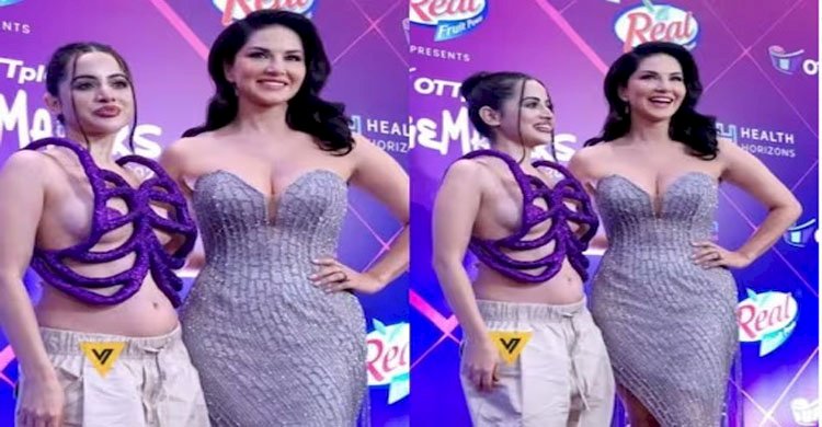 একসঙ্গে উত্তাপ ছড়ালেন সানি-উরফি