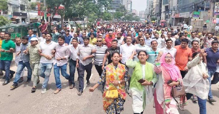 ছাত্রদলের নতুন ভারপ্রাপ্ত সভাপতিকে স্বাগত জানিয়ে শোডাউন
