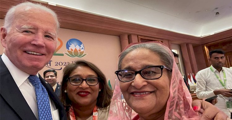 প্রধানমন্ত্রীর সঙ্গে সেলফি তুললেন জো বাইডেন