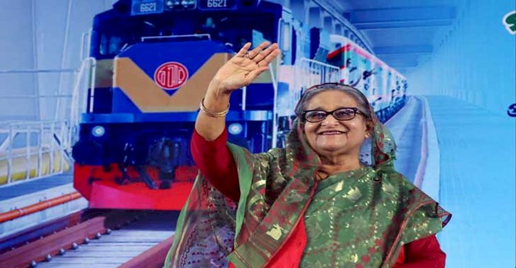 পদ্মা সেতুতে রেল চলাচল উদ্বোধন করলেন প্রধানমন্ত্রী