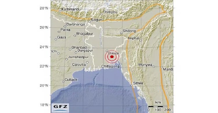 মাঝারি মাত্রার ভূমিকম্পে কাঁপল দেশ