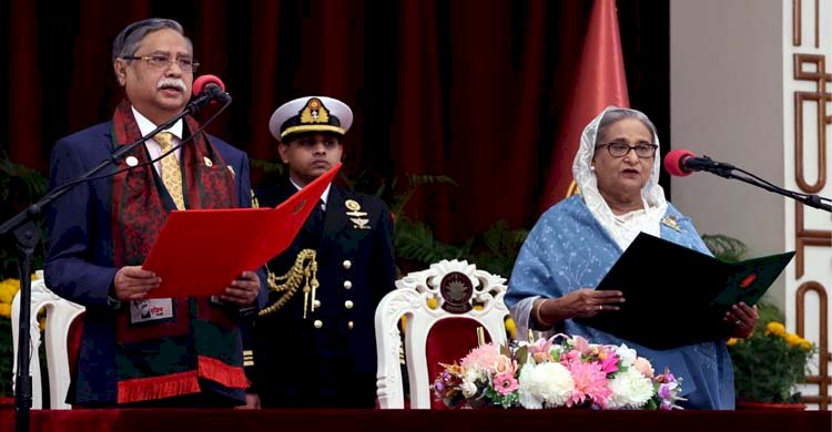 পঞ্চমবারের মতো প্রধানমন্ত্রী শেখ হাসিনা