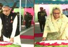 গোপালগঞ্জে বঙ্গবন্ধুর সমাধিতে রাষ্ট্রপতি ও প্রধানমন্ত্রীর শ্রদ্ধা