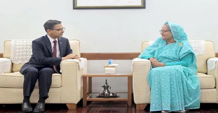 প্রধানমন্ত্রীর সঙ্গে ভারতীয় হাইকমিশনারের সৌজন্য সাক্ষাৎ