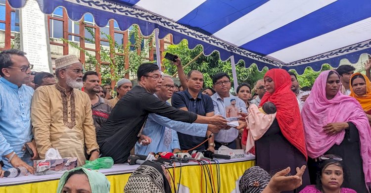 রাজশাহীতে শহীদ পরিবারের পাশে তারেক রহমান