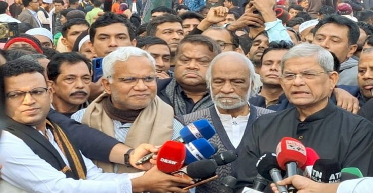 শহীদ বুদ্ধিজীবী স্মৃতিসৌধে বিএনপির শ্রদ্ধা