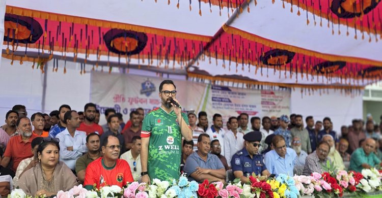 খেলাধুলার মাধ্যমে গুণগত রাজনৈতিক পরিবর্তনের ঘোষণা আমিনুল হকের