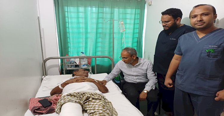 সাংবাদিক নাহিদ নজরুলের শয্যাপাশে বিএনপির স্বাস্থ্য সম্পাদক 