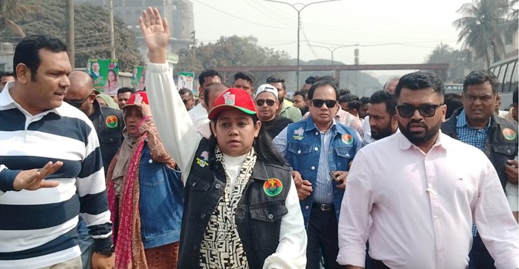 ১৪ আসনে বিএনপির প্রার্থী সানজিদা শুরু করলেন নির্বাচনি প্রচারণা 