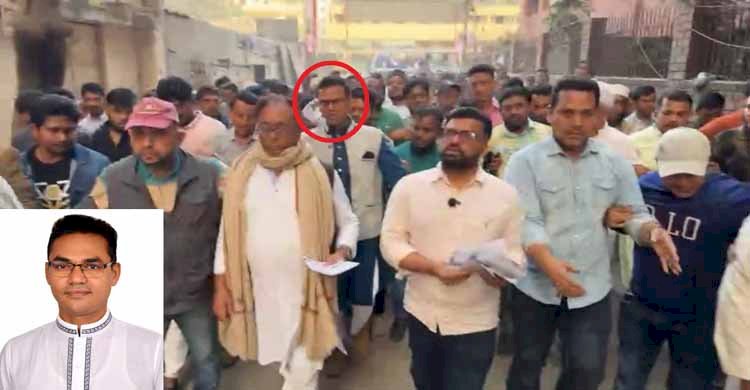 ঢাকা -১২ আসনের কোদাল মার্কা প্রাথীর নির্বাচনী প্রচারনা চালাচ্ছেন যুবদলের বহিস্কৃত সদস্য সচিব আবদুর রহমান