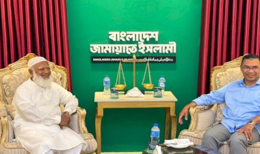 জামায়াত আমির শফিকুর রহমানের বাসায় তারেক রহমান