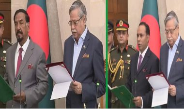 স্পিকার ও ডেপুটি স্পিকারকে শপথ পড়ালেন রাষ্ট্রপতি