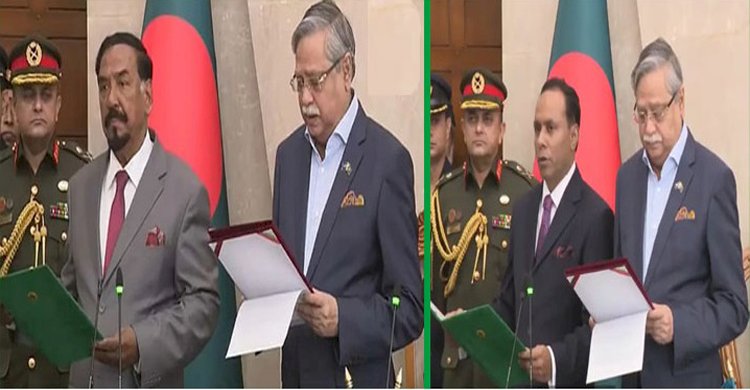 স্পিকার ও ডেপুটি স্পিকারকে শপথ পড়ালেন রাষ্ট্রপতি